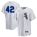 Men's Chicago White Sox Nike White Home 2025 Jackie Robinson Day Replica Jersey