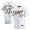 Men's Los Angeles Dodgers Teoscar Hernandez Nike White 2025 Gold Collection Limited Jersey