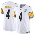 Youth Pittsburgh Steelers #4 DK Metcalf White 2024 F.U.S.E. Vapor Untouchable Limited Football Stitched Jersey