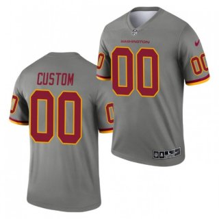 Men's Washington Football Team ACTIVE PLAYER Custom 2021 Gray Inverted Legend Stitched Jersey