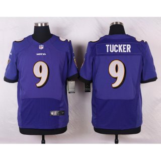 Nike Ravens #9 Justin Tucker Purple Team Color Men's Stitched NFL New Elite Jersey