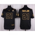 Nike Redskins #21 Sean Taylor Black Men's Stitched NFL Elite Pro Line Gold Collection Jersey