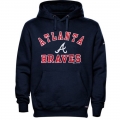 Atlanta Braves Fastball Fleece Pullover Navy Blue MLB Hoodie