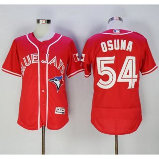 Blue Jays #54 Roberto Osuna Red Flexbase Authentic Collection Canada Day Stitched MLB Jersey