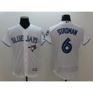 Blue Jays #6 Marcus Stroman White Flexbase Authentic Collection Stitched MLB Jersey