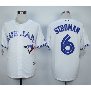 Blue Jays #6 Marcus Stroman White New Cool Base Stitched MLB Jersey