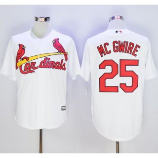 Cardinals #25 Mark McGwire White New Cool Base Stitched MLB Jersey
