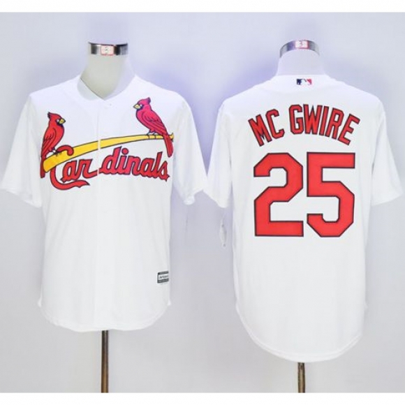 Cardinals #25 Mark McGwire White New Cool Base Stitched MLB Jersey