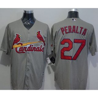 Cardinals #27 Jhonny Penalta Grey New Cool Base Stitched MLB Jersey