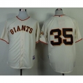Giants #35 Brandon Crawford Cream Cool Base Stitched MLB Jersey