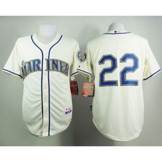 Mariners #22 Robinson Cano Cream Alternate Cool Base Stitched MLB Jersey