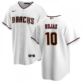 Men's Arizona Diamondbacks #10 Josh Rojas White Cool Base Stitched Baseball Jersey