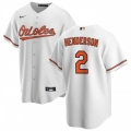 Men's Baltimore Orioles #2 Gunnar Henderson White Cool Base Stitched Jersey