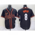 Men's Baltimore Orioles #8 Cal Ripken Jr. Black City Connect Cool Base Stitched Baseball Jersey