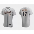 Men's Detroit Tigers #17 Austin Meadows Grey Flex Base Stitched Jersey