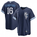 Men's Kansas City Royals #16 Andrew Benintendi 2022 Navy City Connect Cool Base Stitched Jersey