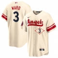 Men's Los Angeles Angels #3 Taylor Ward 2022 Cream City Connect Cool Base Stitched Jersey