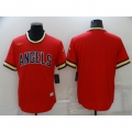 Men's Los Angeles Angels Blank Red Cool Base Stitched Jersey