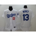 Men's Los Angeles Dodgers #13 Max Muncy White Flex Base Stitched MLB Jersey