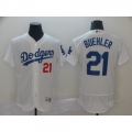 Men's Los Angeles Dodgers #21 Walker Buehler White 2019 Flex Base Stitched MLB Jersey