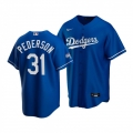 Men's Los Angeles Dodgers #31 Joc Pederson Blue 2020 World Series Champions Home Patch Stitched Jersey