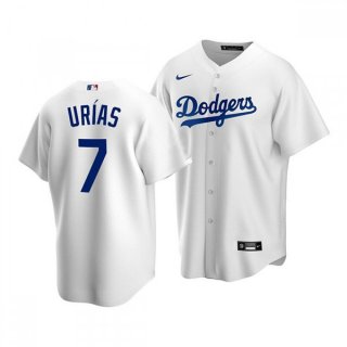 Men's Los Angeles Dodgers #7 Julio Urias White 2020 Stitched Jersey