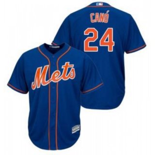 Men's New York Mets #24 Robinson Cano Blue 2019 Cool Base Stitched MLB Jersey