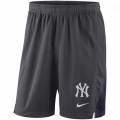 Men's New York Yankees Anthracite Franchise Performance Shorts