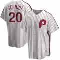 Men's Philadelphia Phillies #20 Mike Schmidt White Cool Base Stitched Jersey