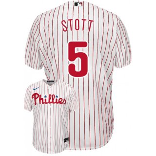 Men's Philadelphia Phillies #5 Bryson Stott White Cool Base Stitched Baseball Jersey