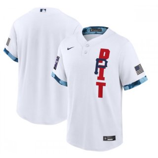 Men's Pittsburgh Pirates Blank 2021 White All-Star Cool Base Stitched MLB Jersey