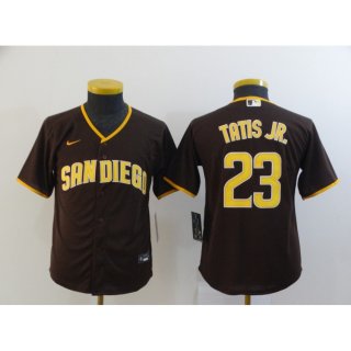 Men's San Diego Padres #23 Fernando Tatis Jr. Coffee Flex Base Stitched MLB Jersey