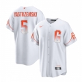 Men's San Francisco Giants #5 Mike Yastrzemski White City Connect Cool Base Stitched Baseball Jersey