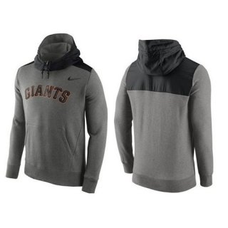 Men's San Francisco Giants Nike Gray Cooperstown Collection Hybrid Pullover Hoodie