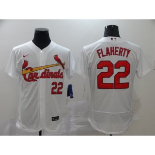 Men's St. Louis Cardinals #22 Jack Flaherty White Flex Base Stitched MLB Jersey