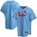 Men's St. Louis Cardinals Blank Blue Cool Base Stitched Jersey