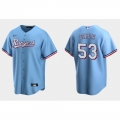 Men's Texas Rangers #53 Adolis Garcia Light Blue Cool Base Stitched Baseball Jersey