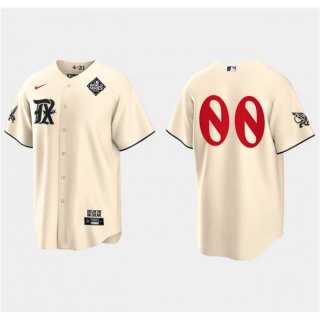 Men's Texas Rangers ACTIVE Player Custom Cream 2023 World Series City Connect Stitched Baseball Jersey