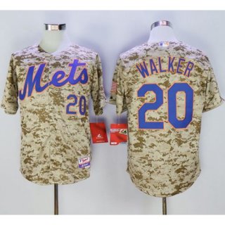 Mets #20 Neil Walker Camo Alternate Cool Base Stitched MLB Jersey