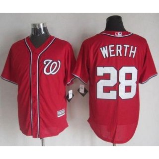 Nationals #28 Jayson Werth Red New Cool Base Stitched MLB Jersey