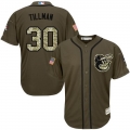 Orioles #30 Chris Tillman Green Salute to Service Stitched MLB Jersey