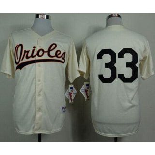 Orioles #33 Eddie Murray Cream 1954 Turn Back The Clock Stitched MLB Jersey