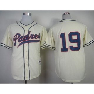 Padres #19 Tony Gwynn Cream 1948 Turn Back The Clock Stitched MLB Jersey