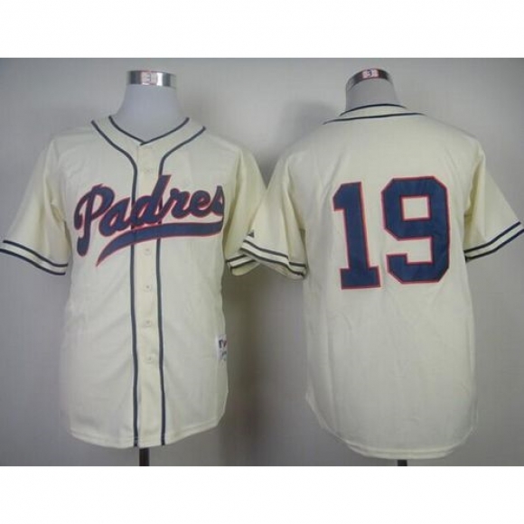 Padres #19 Tony Gwynn Cream 1948 Turn Back The Clock Stitched MLB Jersey