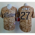 Padres #27 Matt Kemp Camo Alternate 2 Cool Base Stitched MLB Jersey