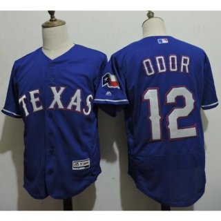 Rangers #12 Rougned Odor Blue Flexbase Authentic Collection Stitched MLB Jersey