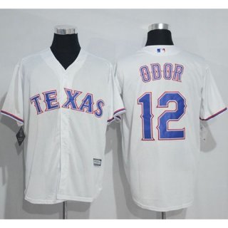 Rangers #12 Rougned Odor White New Cool Base Stitched MLB Jersey