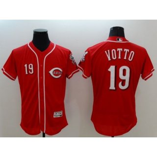 Reds #19 Joey Votto Red Flexbase Authentic Collection Stitched MLB Jersey