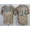 Reds #34 Homer Bailey Camo Alternate Cool Base Stitched MLB Jersey