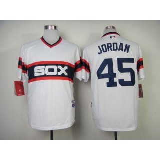 White Sox #45 Michael Jordan White Alternate Home Cool Base Stitched MLB Jersey